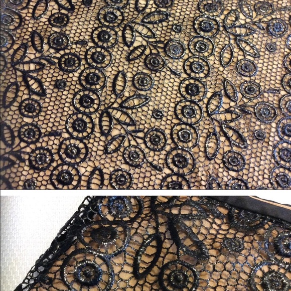 TUFI DUEK BLACK LACE SKIRT SZ 36 / S EUC $245 - Picture 3 of 6